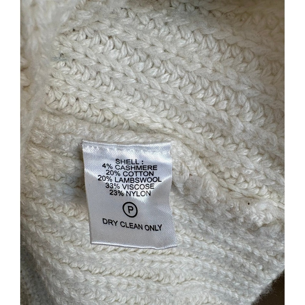 Misha Nonoo Lambswool Cashmere Sweater Light Academia Quiet Luxury Old Money - Picture 5 of 6